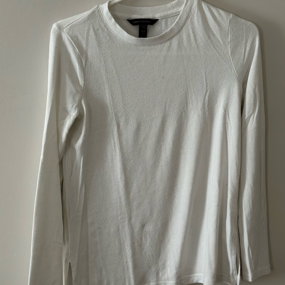 Banana Republic White Long Sleeve Shirt